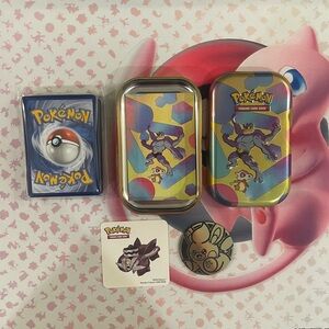 Pokemon 151 machamp tin with 50 card bundle